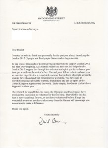 PM Thank You Letter